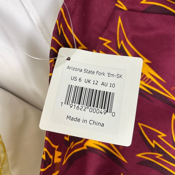 Loudmouth ladies size 6, NWT Arizona State forkem skort - Picture 6 of 7